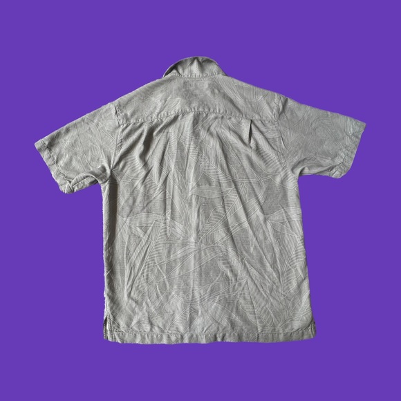 Tommy Bahama Hawaiian Silk Button Shirt Short Sleeves Leaf Print Men Sz S - Picture 2 of 6